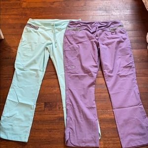 Set of two Greys Anatomy scrub pants size MP
